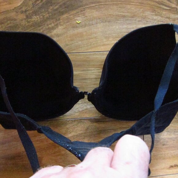 Victoria's Secret Black Front Close Racerback Perfect Coverage Bra Size 36D - Picture 5 of 6